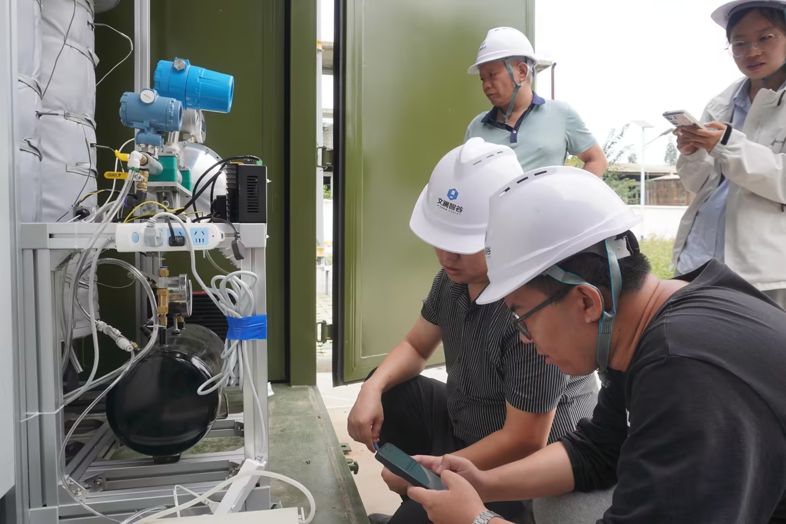 清华大学、西安交通大学国家重点研发计划（中低压纯氢与掺氢燃气管道输送及其应用关键技术）在中博氢能天然气掺氢中试平台完成测试