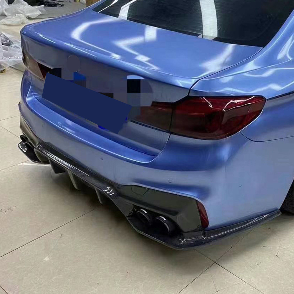 G30 G31 F90 m5 carbon fiber rear diffuser with side splitter