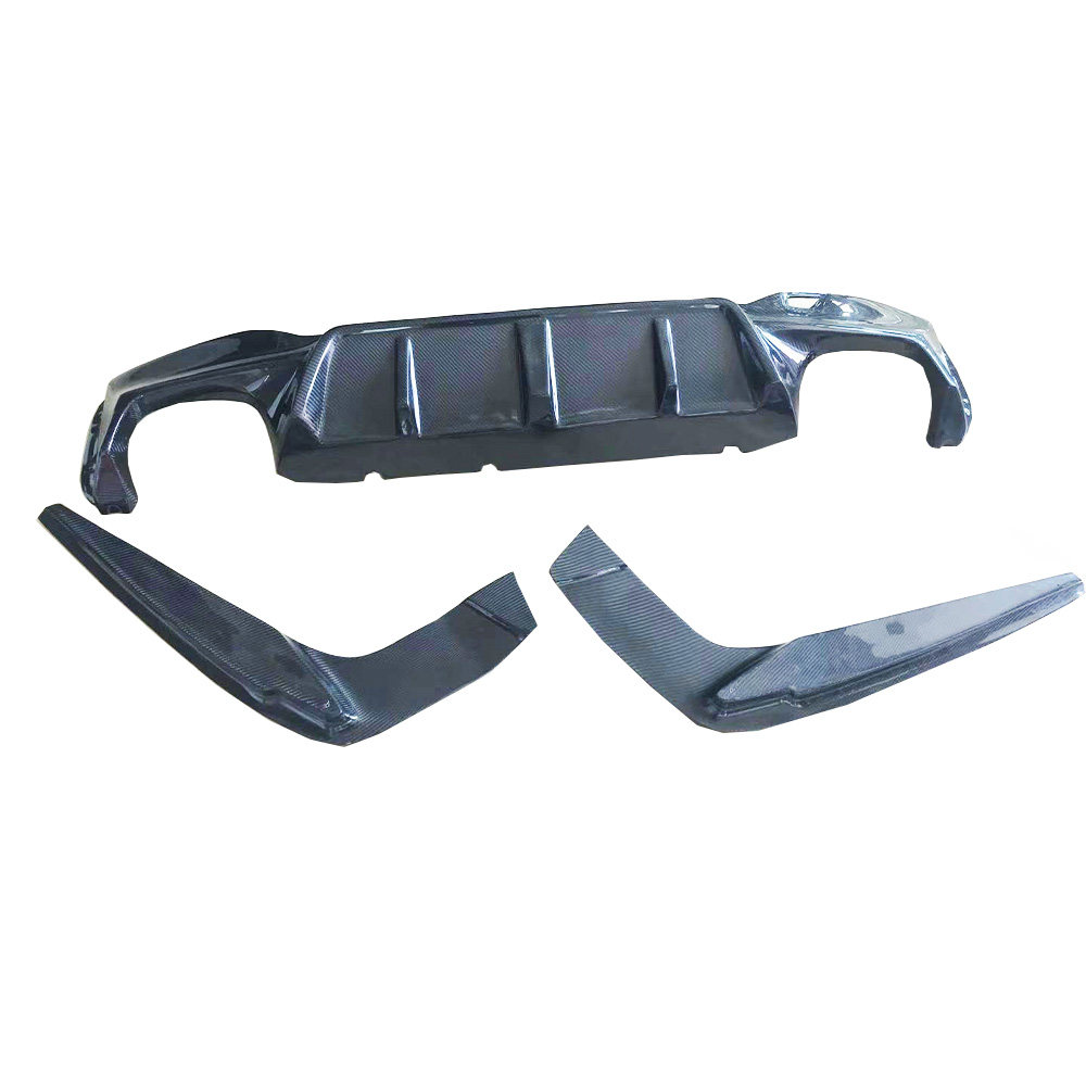 G30 G31 F90 m5 carbon fiber rear diffuser with side splitter