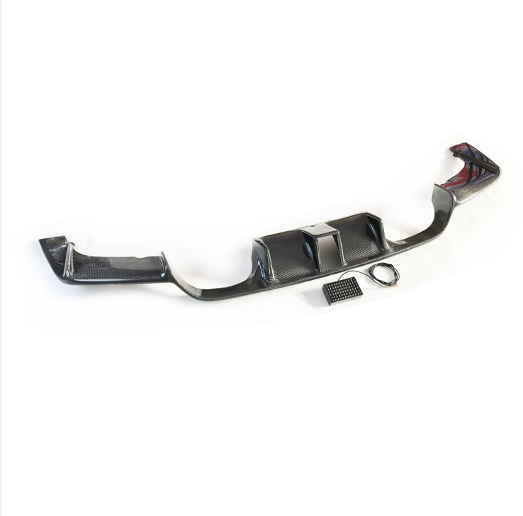 F82 F83 m4 carbon 3d style rear diffuser with led