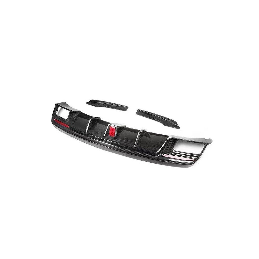 W117 PAK style carbon rear diffuser with side splitter