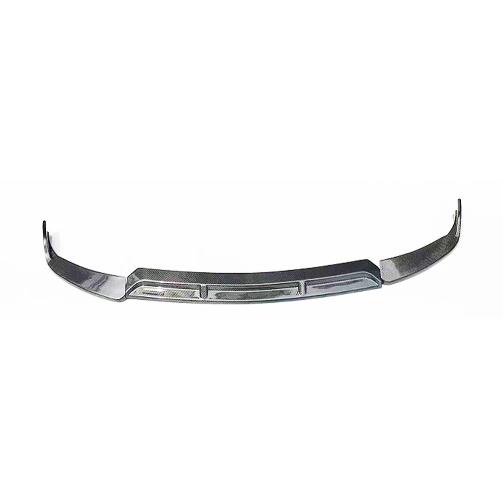 W205 19-21 carbon b style front lip in 3pcs