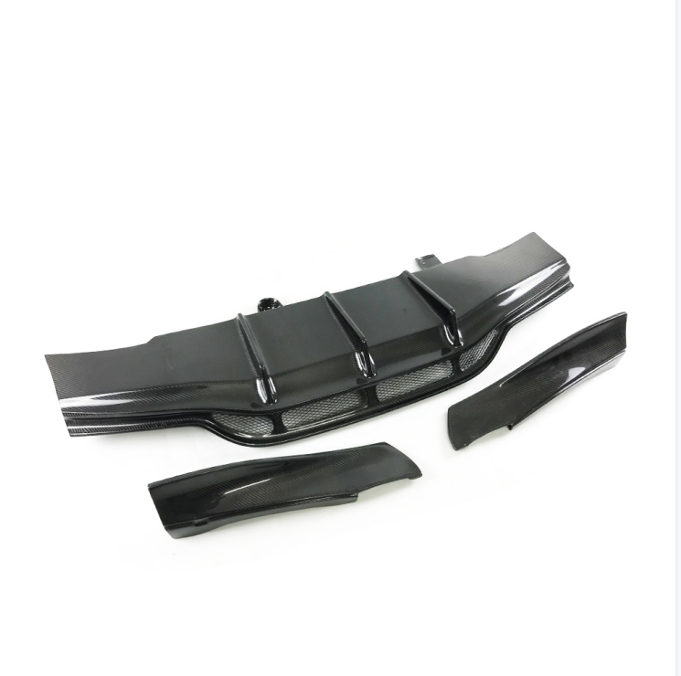 w205 coupe psm style carbon rear diffuser in 3pcs