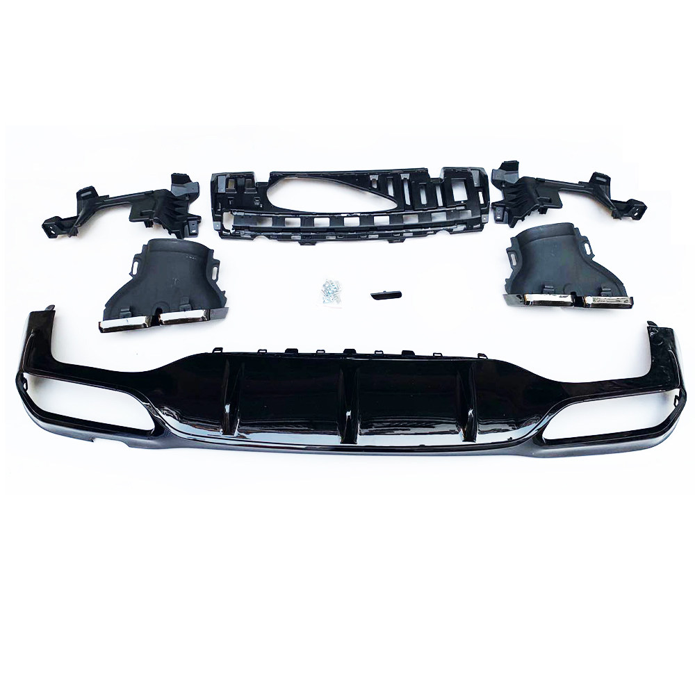 w213 change e63 style abs rear diffuser with tips