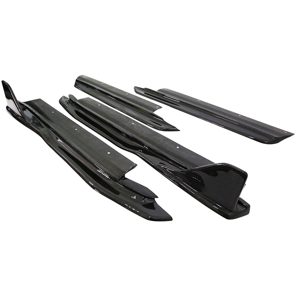 718 carbon side skirt in 4pcs