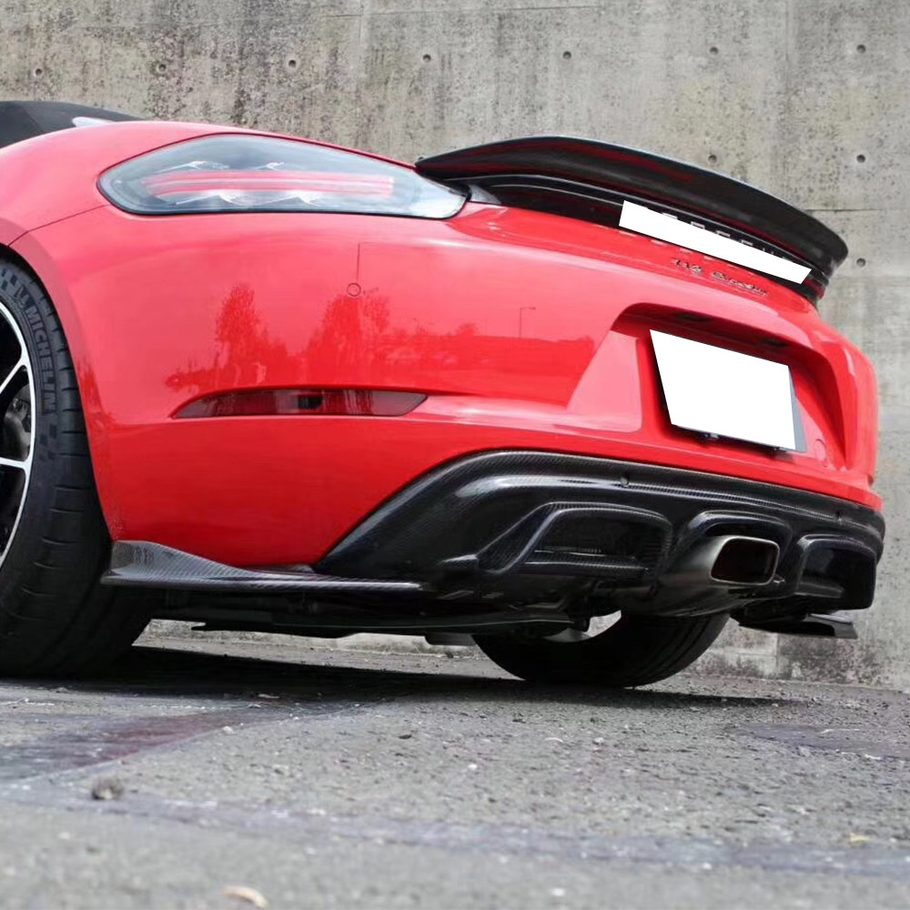 718 carbon rear diffuser with side splitter