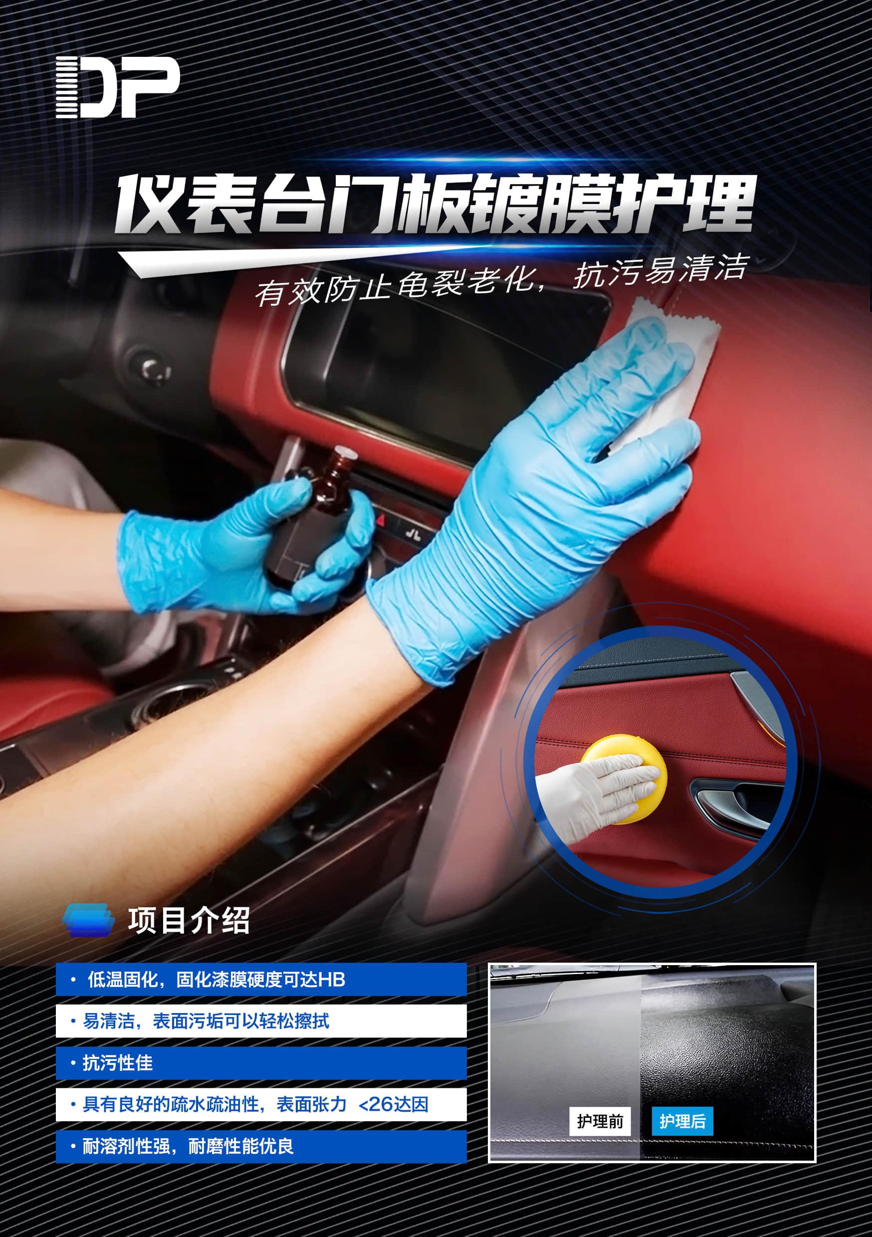 门板门边镀膜护理