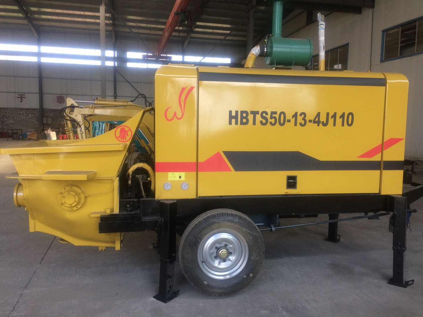 HBTS50大骨料小型柴油机混凝土泵