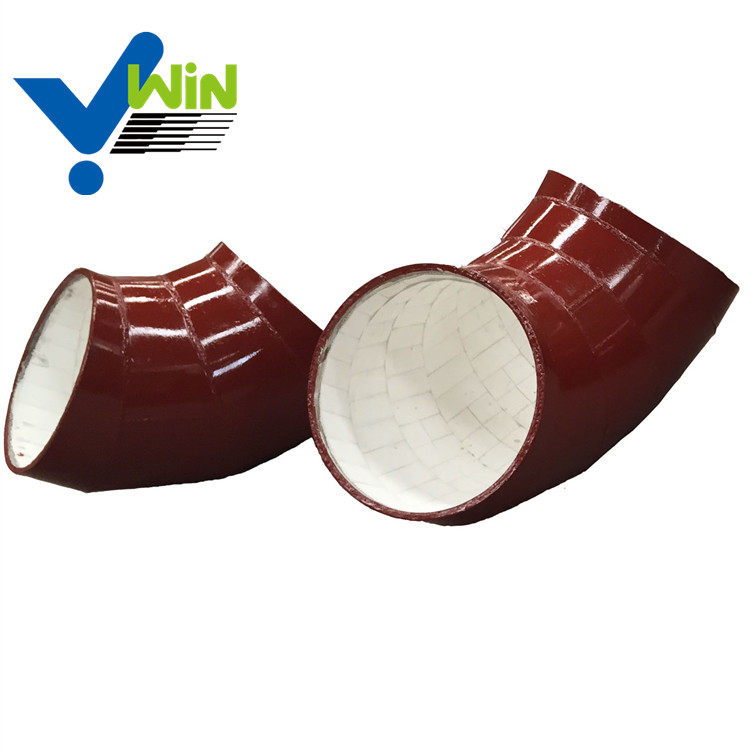 Industrial ceramic elbow with high alumina