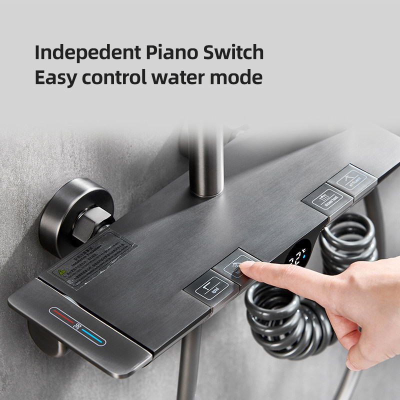 Thermostatic Digital Piano Shower Set