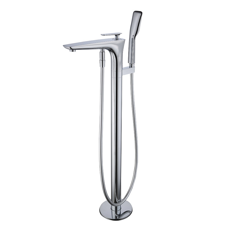 Floor Mount Bathtub Faucet Tub with Hand Shower