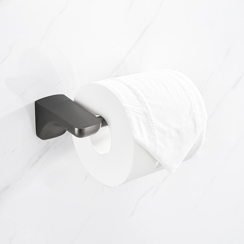 Zinc Alloy Gun Gray Toilet Paper Holder