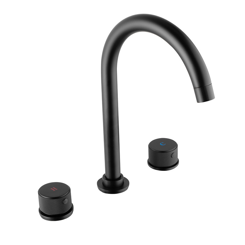 Bathroom 3 Hole Desk Mounted Basin Taps