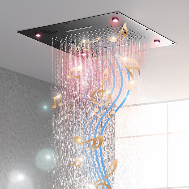 LED Music Thermostatic Shower System