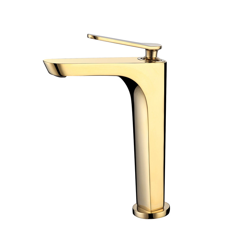 Solid Brass Single Hole  Bathroom Basin Faucet