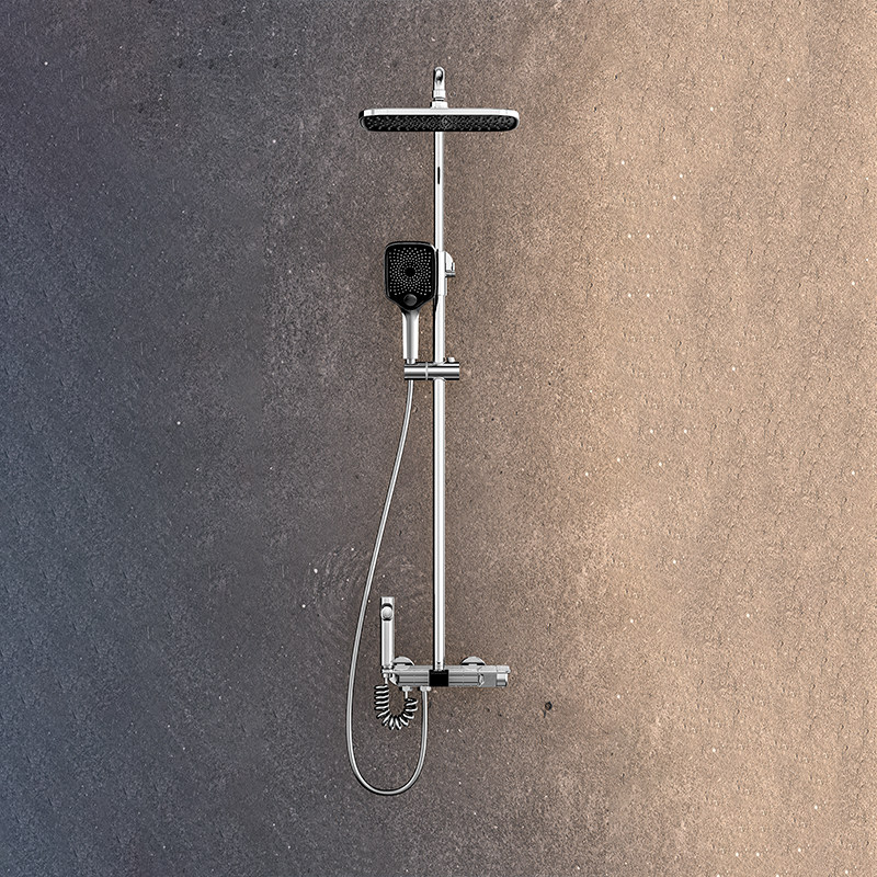 Wall Mounted Temperature Show Bathroom Shower Mixer