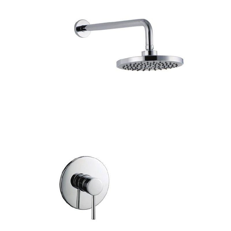 Round in-wall Concealed Single Function Shower Faucet