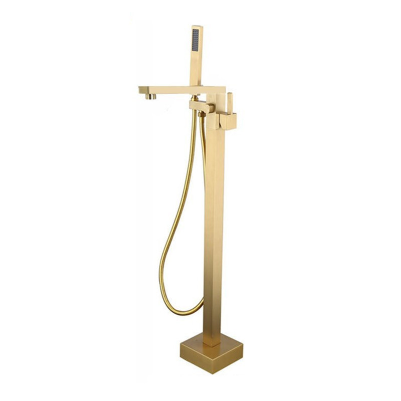 Brass Bathroom Bathtub Faucet Tap With Handheld Shower