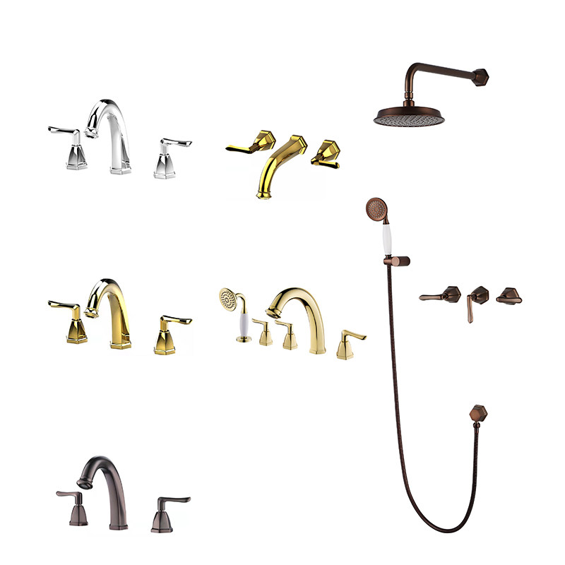 Classical Luxury Bathroom Hardware Bathroom Faucet Mixer Set