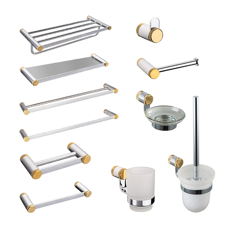 Wall Mounted Modern Sanitary Fittings Bathroom Accessories set