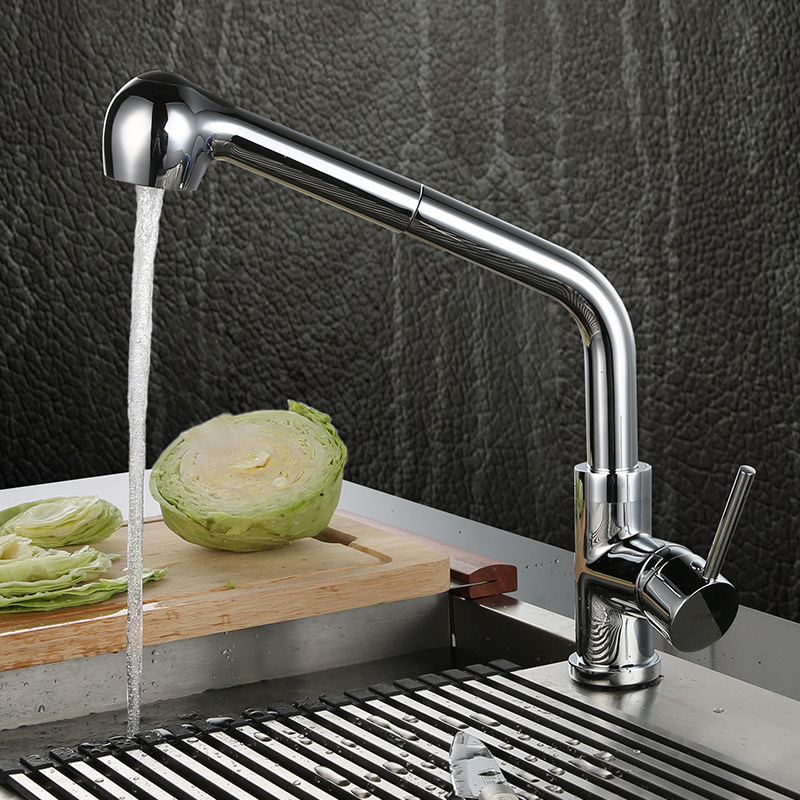 Environmentally friendly sink pull mixing faucet