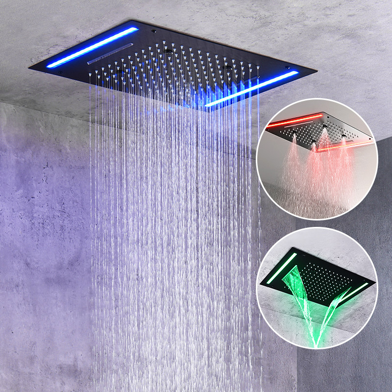 Led Rainfall Shower Thermostatic Washroom Faucets