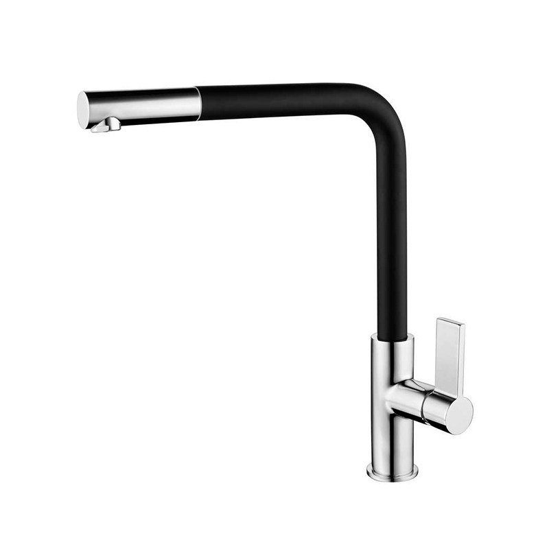 Brass One Handle Pull Out Kitchen Faucet