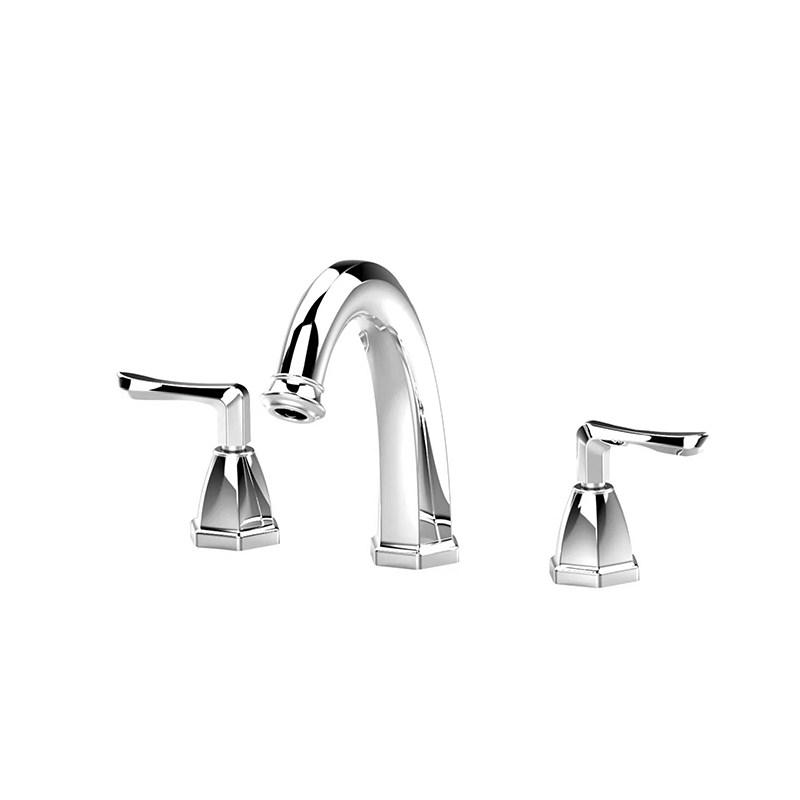 Double-Lever Brass Basin Split Mixer