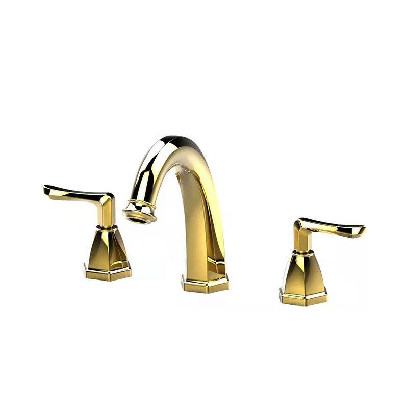 Double-Lever Brass Basin Split Mixer