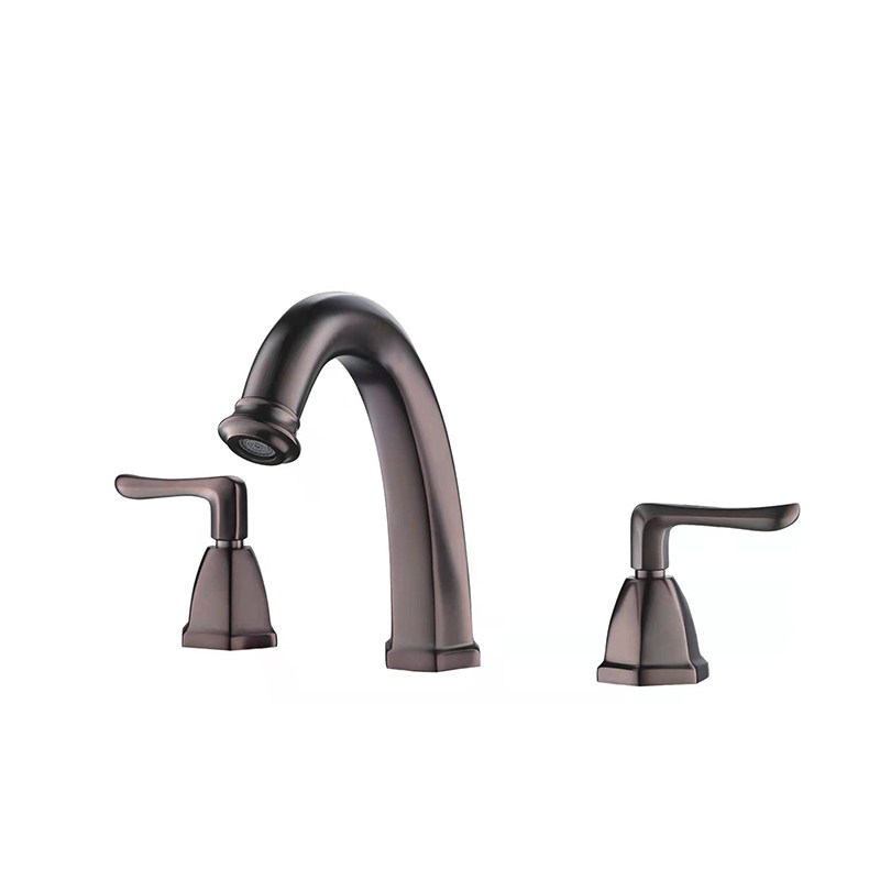 Double-Lever Brass Basin Split Mixer