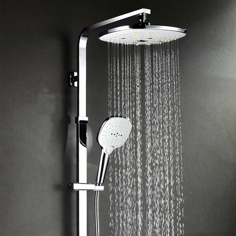 Simple&Elegant Bathroom Wall Mounted Faucet Mixer Set