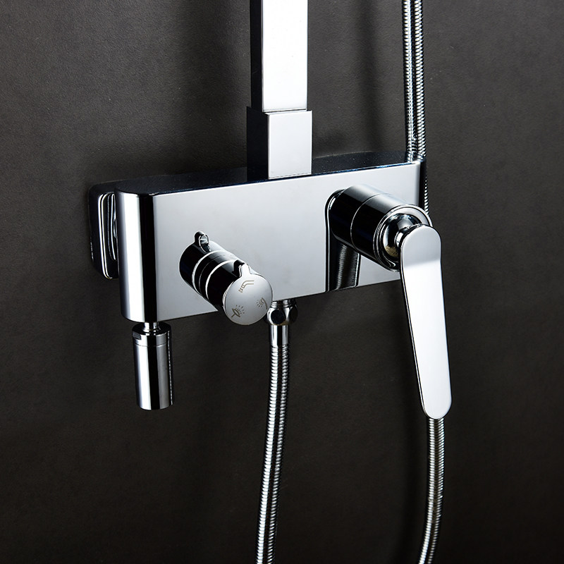 Simple&Elegant Bathroom Wall Mounted Faucet Mixer Set