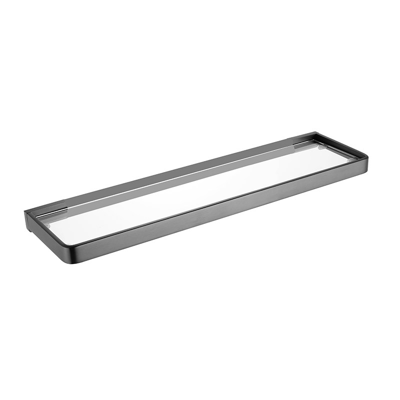 Bathroom Luxury Metal Glass Shelf