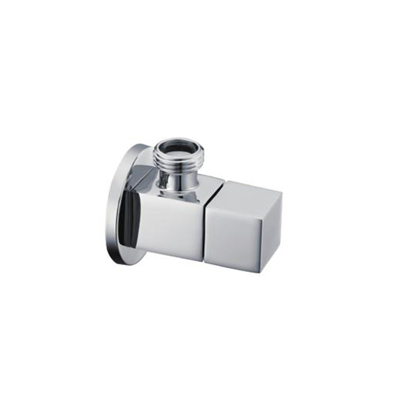 Square Chrome Finished Shut Off Angle Stop Valve