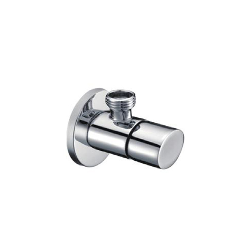 Round Polished Chrome Angle Valve For Bathroom