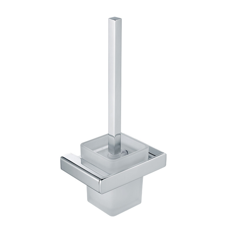 Toilet Brush with Glass Holder Square Handle