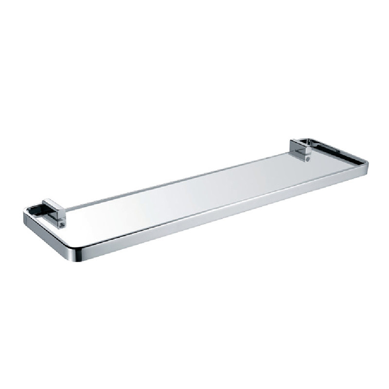 Bathroom Wall Metal Glass Shelf