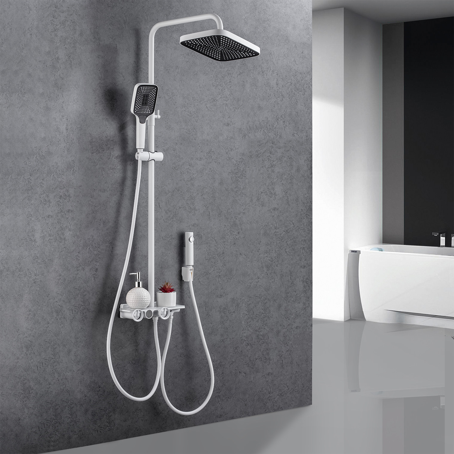 Square Shower Head Bathroom Shower Set