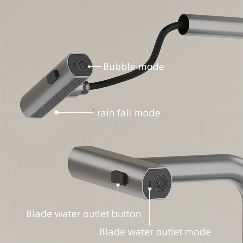 T-Shape Rainfall Pull Out Kitchen Faucet