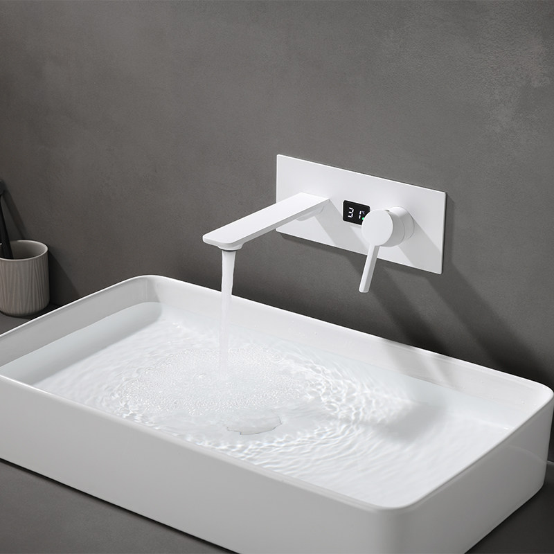 Concealed LED Display Basin Faucet