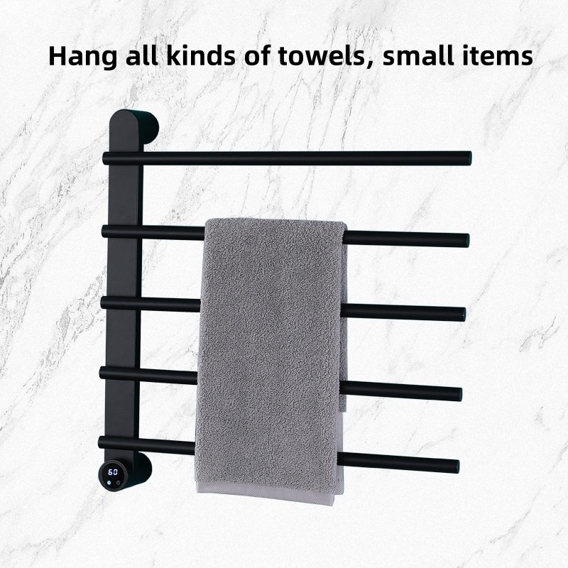 Touch Control Display Bath Towel Rack