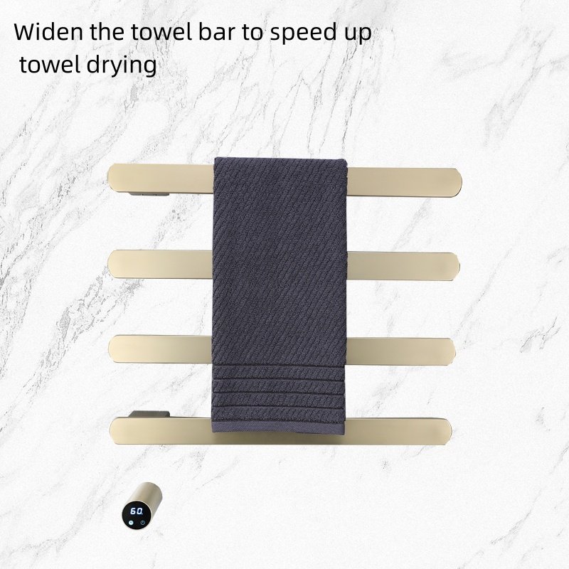 White/Gold Bathroom Towel Warmer