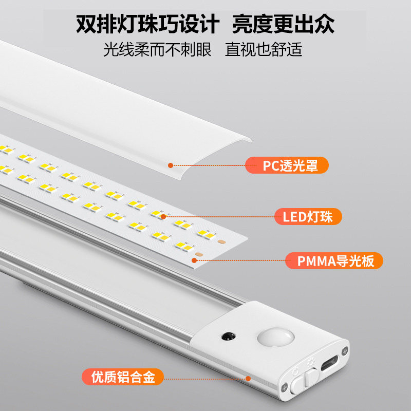 直发光人体感应灯