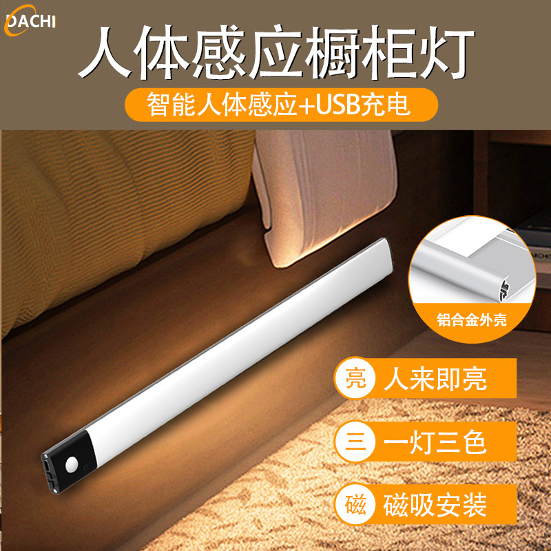 直发光人体感应灯