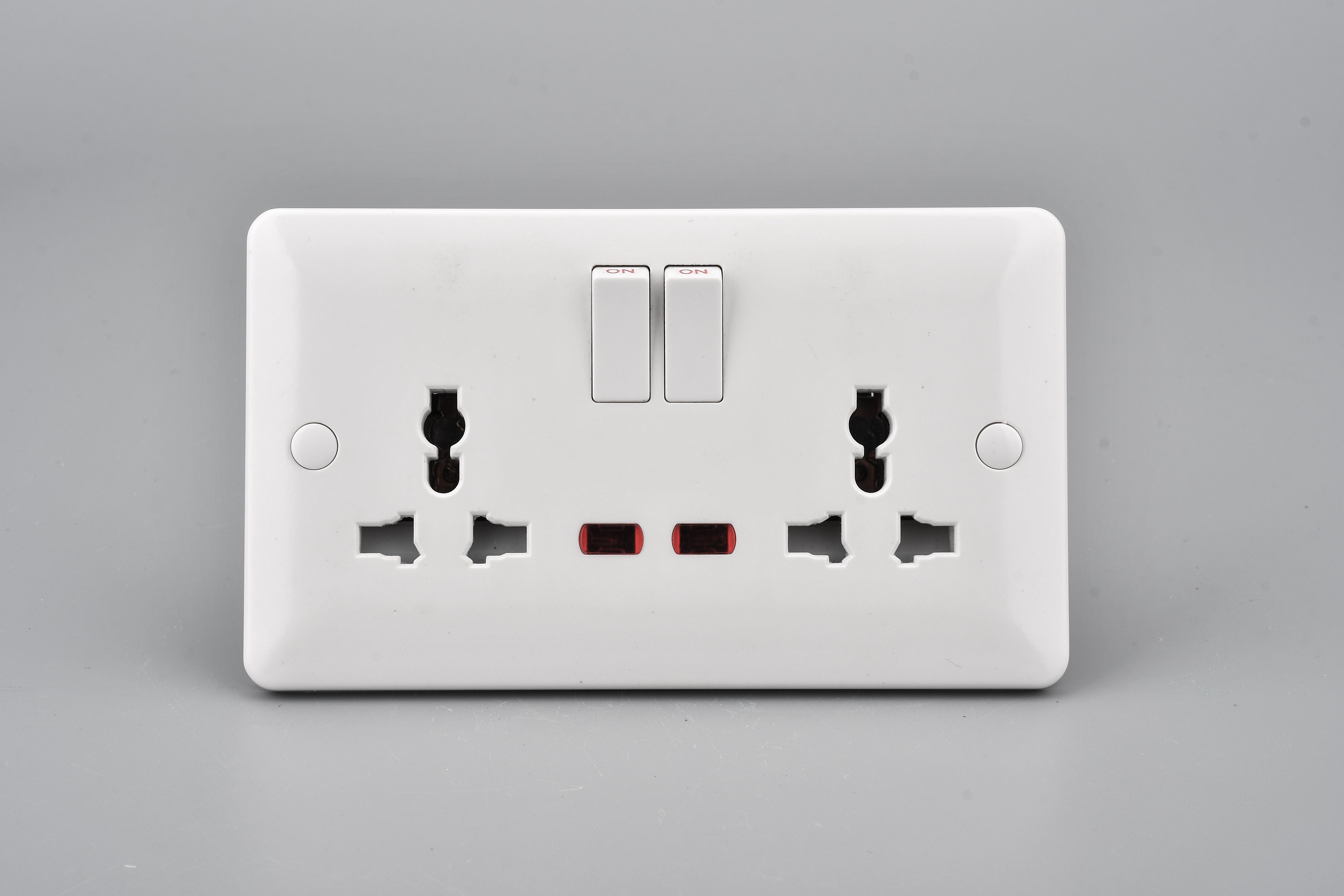 Double -13A Multi Socket with neon