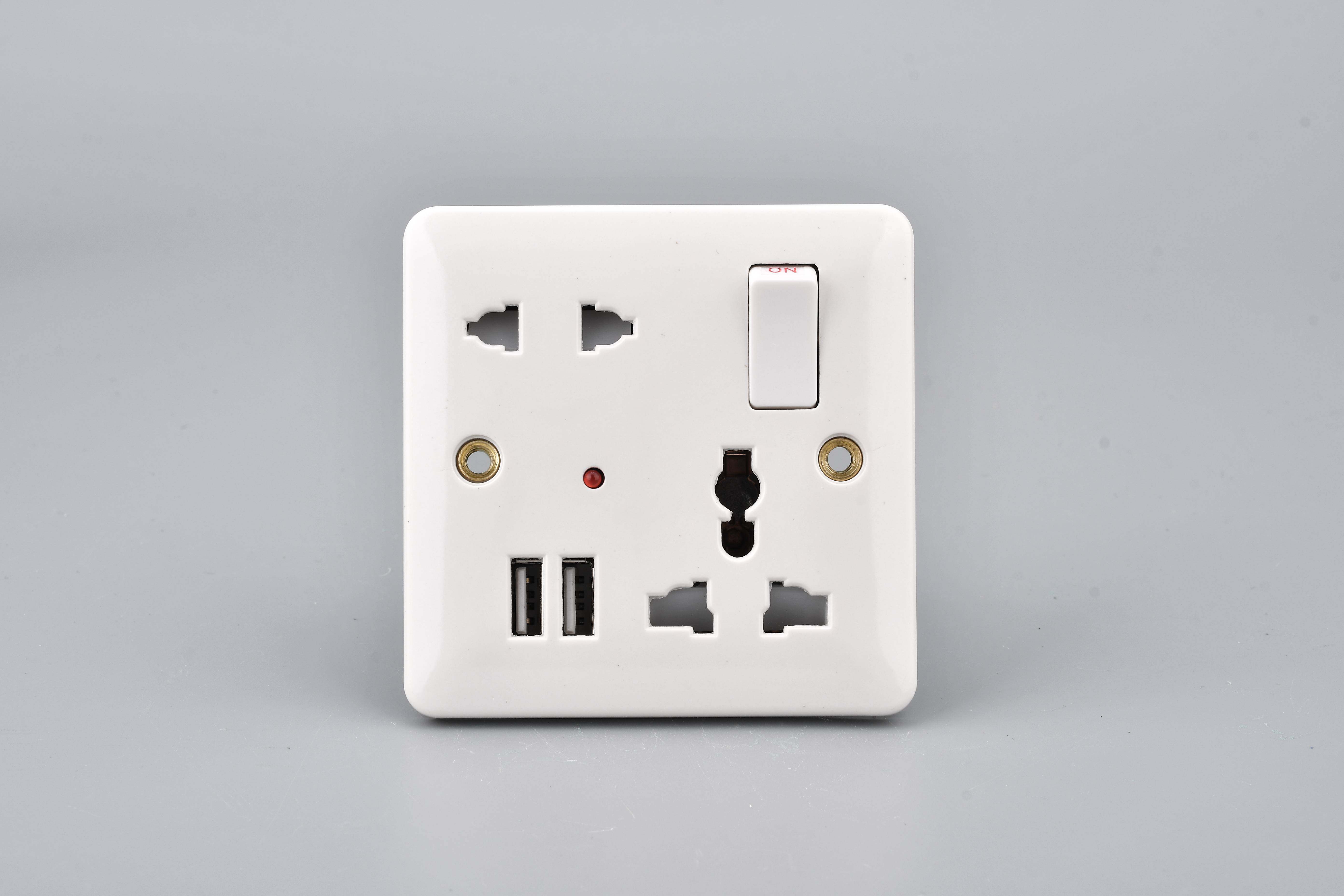 5PINS Switch Socket with USB charger
