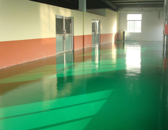 江西塑料制品厂地坪采用水性环氧地坪漆进行翻新改造