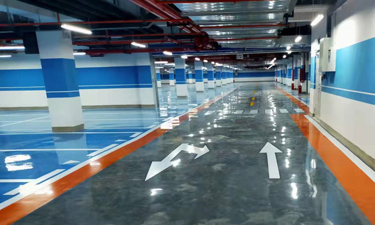 北京西屋国际地下车库水性环氧地坪工程项目