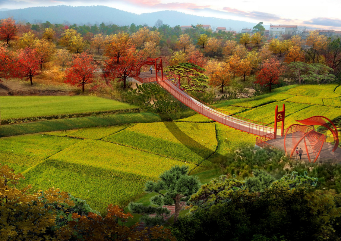 红叶吊桥，美丽与浪漫的见证