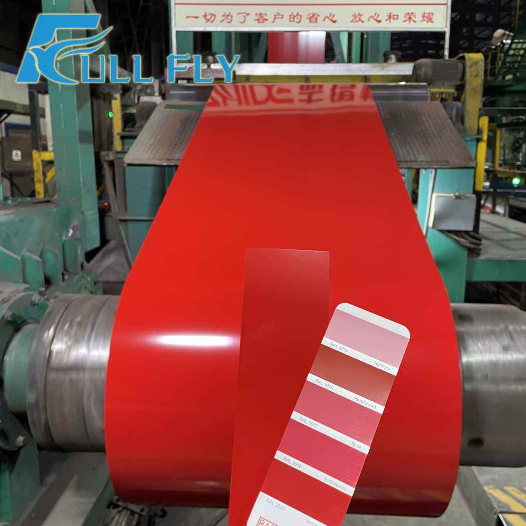 Manufacturing process of color-coated coils